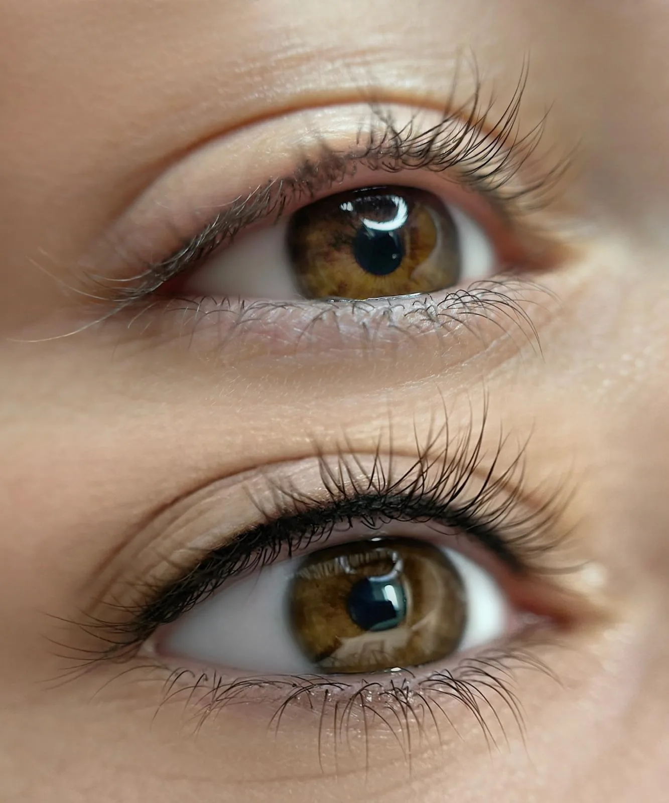Eyeliner before/after